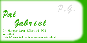 pal gabriel business card